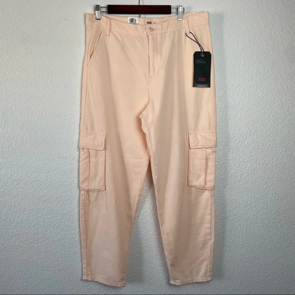 NWT Levis Loose Cargo Pant Size 31 Spring Pastel Cotton Cargo Pants - Picture 2 of 15